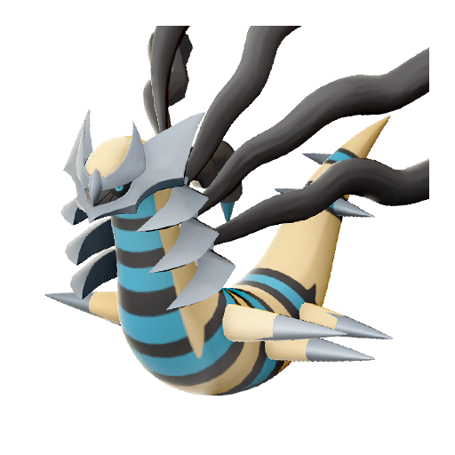 Artwork shiny de Giratina forme Originelle Légendes Pokémon Arceus