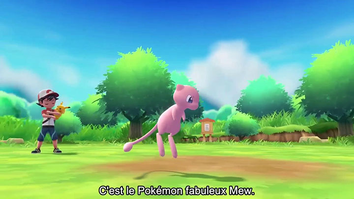 Mew disponible sur Pokémon Let's Go Pikachu et Pokémon Let's Go Évoli Mew disponible sur Pokémon Let's Go Pikachu et Pokémon Let's Go Évoli