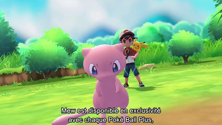 Mew disponible sur Pokémon Let's Go Pikachu et Pokémon Let's Go Évoli Mew disponible sur Pokémon Let's Go Pikachu et Pokémon Let's Go Évoli