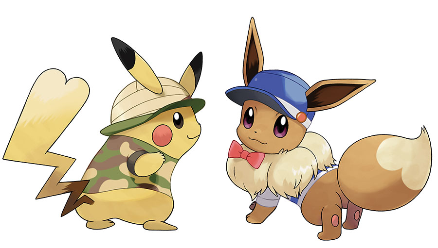 Customisation des Dresseurs et Pokémon Pokémon Let's Go Pikachu et Évoli Customisation des Dresseurs et Pokémon Pokémon Let's Go Pikachu et Évoli