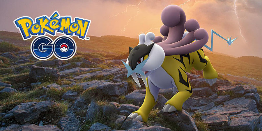 Raikou en vedette de l'Étude de Terrain du mois d'Août sur Pokémon Go