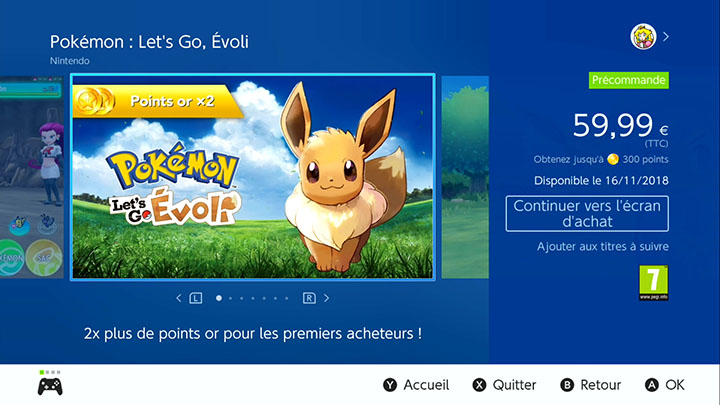 Pokémon Let's Go Pikachu et Évoli : le pré-téléchargement est disponible en France