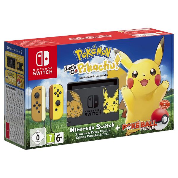 Console Nintendo Switch Pokémon Let's Go Pikachu et Évoli