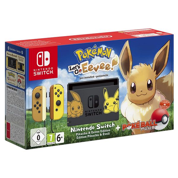 Console Nintendo Switch Pokémon Let's Go Pikachu et Évoli