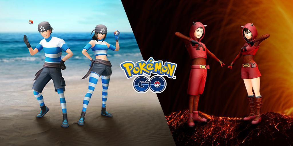 Pokémon GO - Vêtements Team Aqua / Team Magma