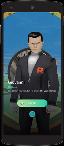 Pokémon GO : nouvelles Étude Spéciale avec Giovanni