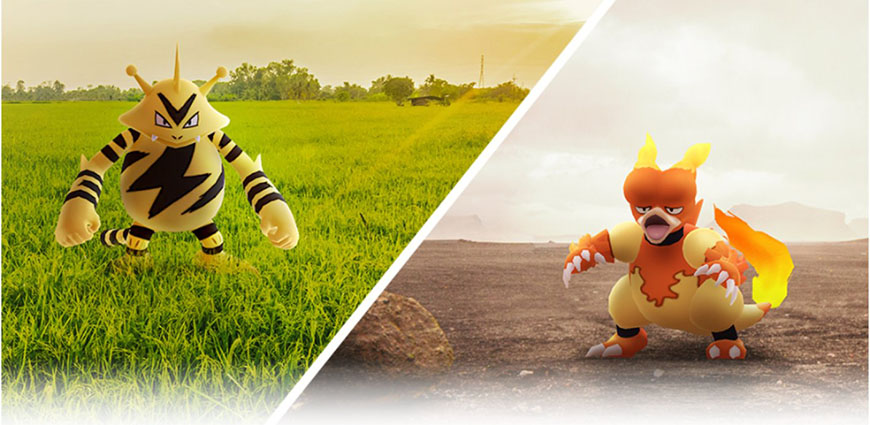 Pokémon GO : Community Day Élektek et Magmar en novembre 2020 ! Pokémon GO : Community Day Élektek et Magmar en novembre 2020 !