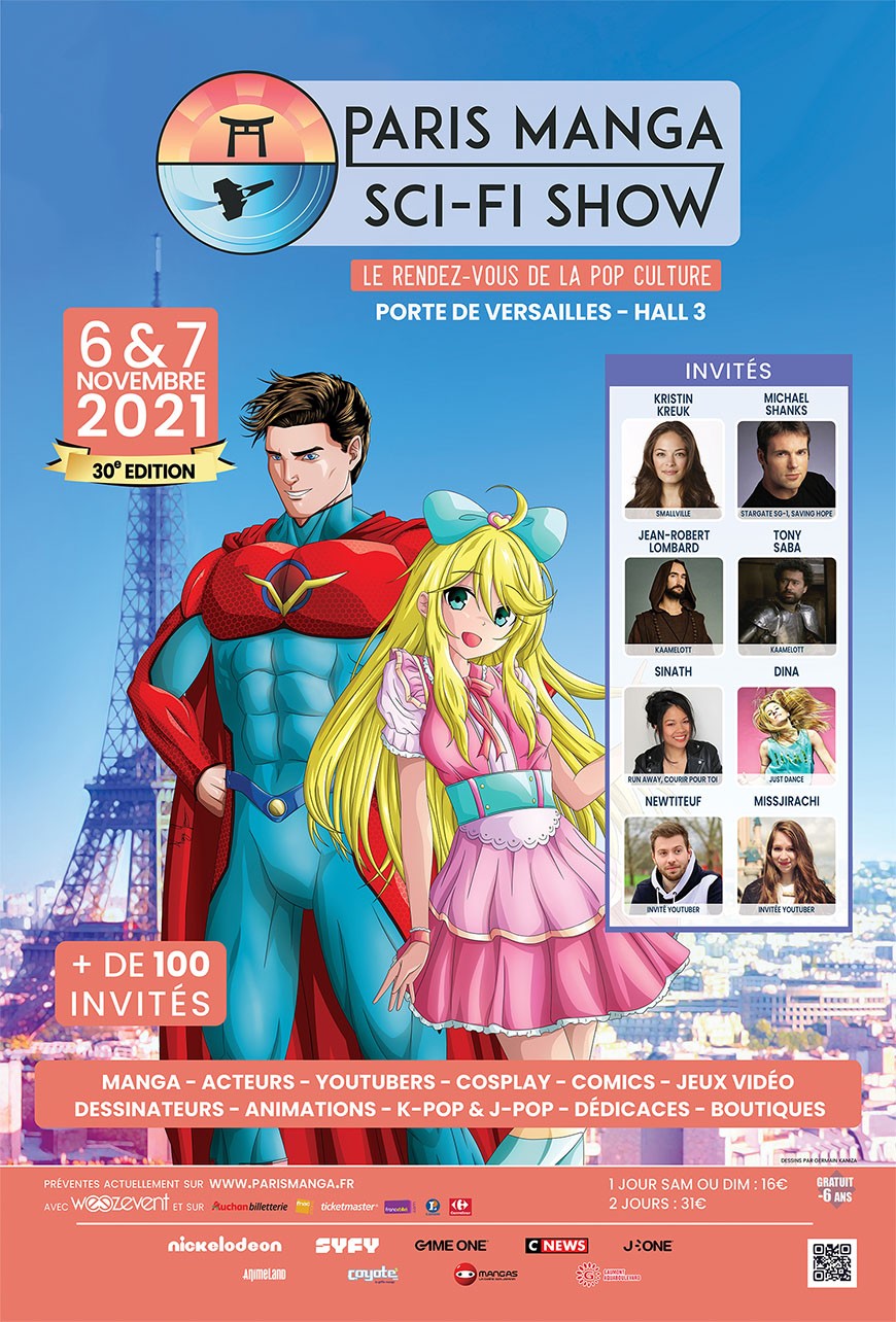 Concours : tenter de gagner 2 places pour la Paris Manga & Sci-Fi Show