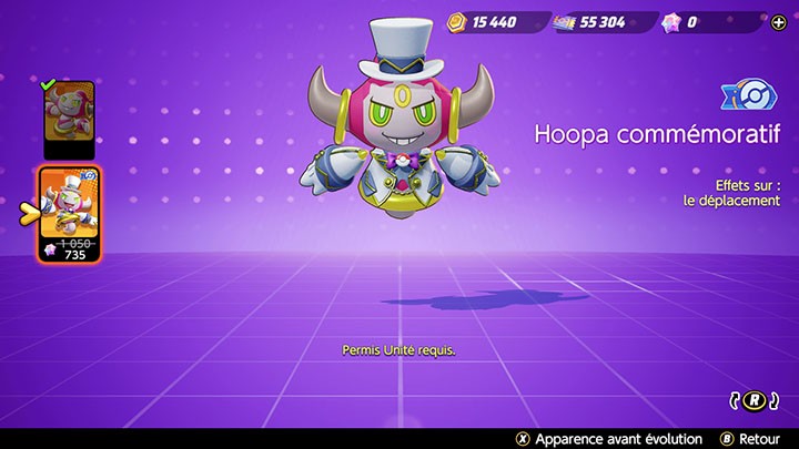 Holo-Costume Hoopa commémoratif Pokémon UNITE Holo-Costume Hoopa commémoratif Pokémon UNITE