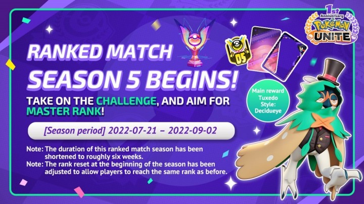 Pokémon UNITE : célébrations du 1er anniversaire Pokémon UNITE : célébrations du 1er anniversaire