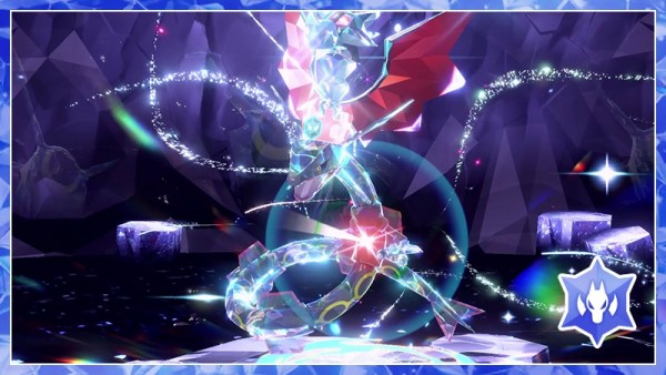 Pokémon Écarlate et Violet : Rayquaza shiny Téracristal Dragon débarque Pokémon Écarlate et Violet : Rayquaza shiny Téracristal Dragon débarque